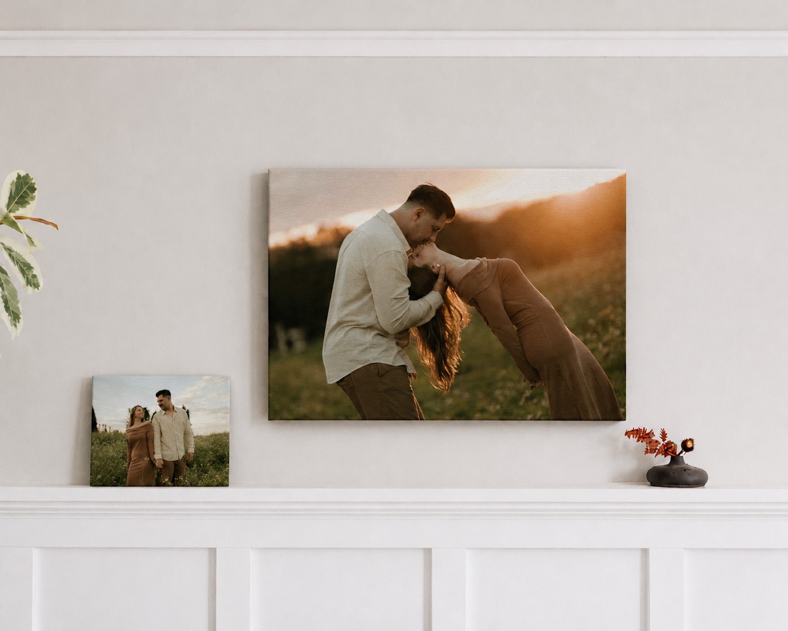 A anniversary canvas print from SimplePrints