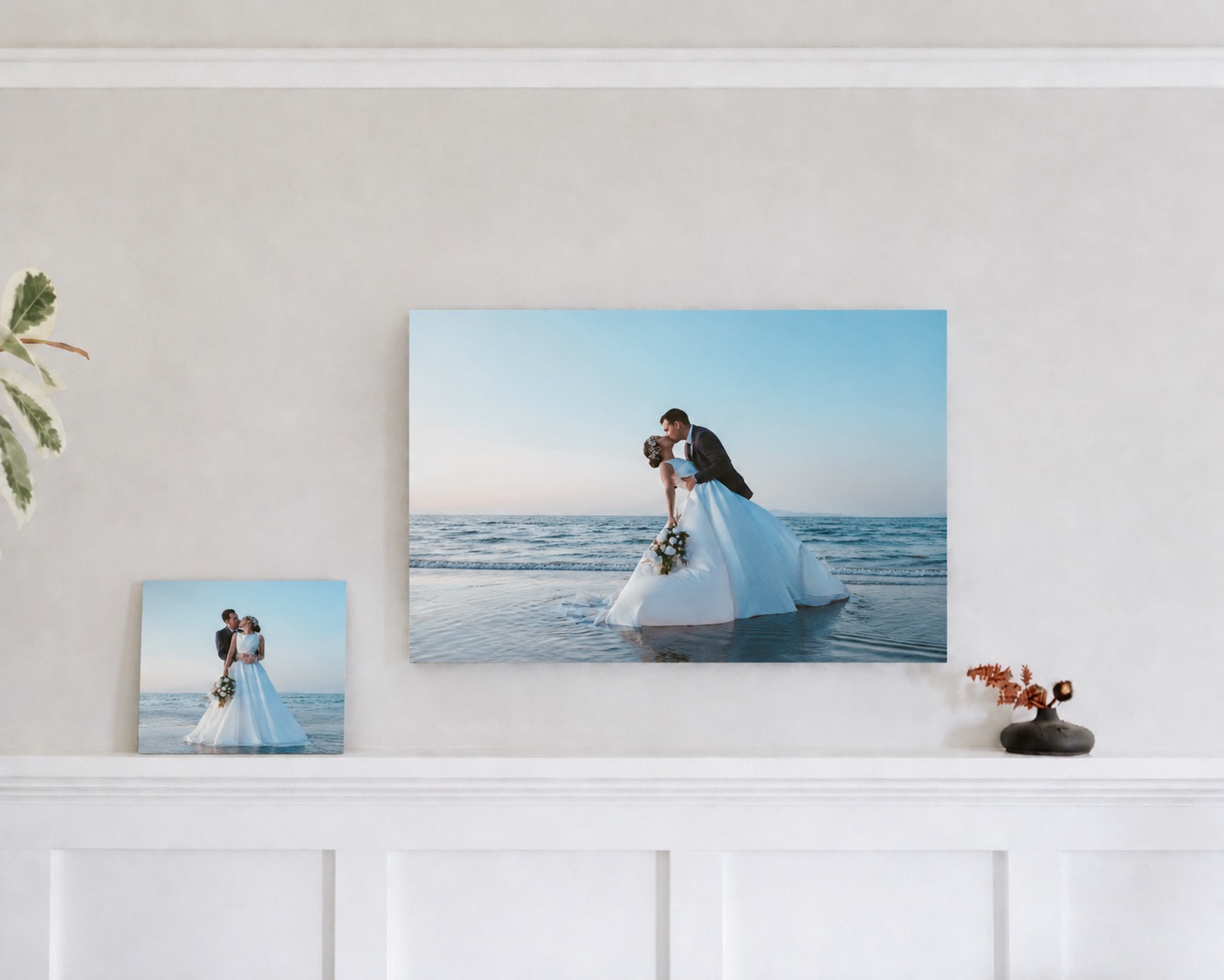 A wedding canvas print from SimplePrints