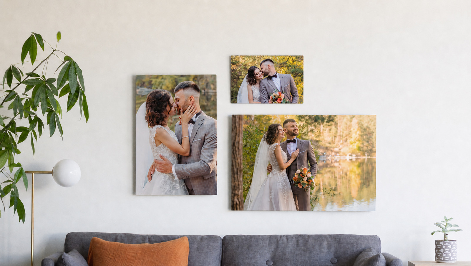 A wedding metal print from SimplePrints