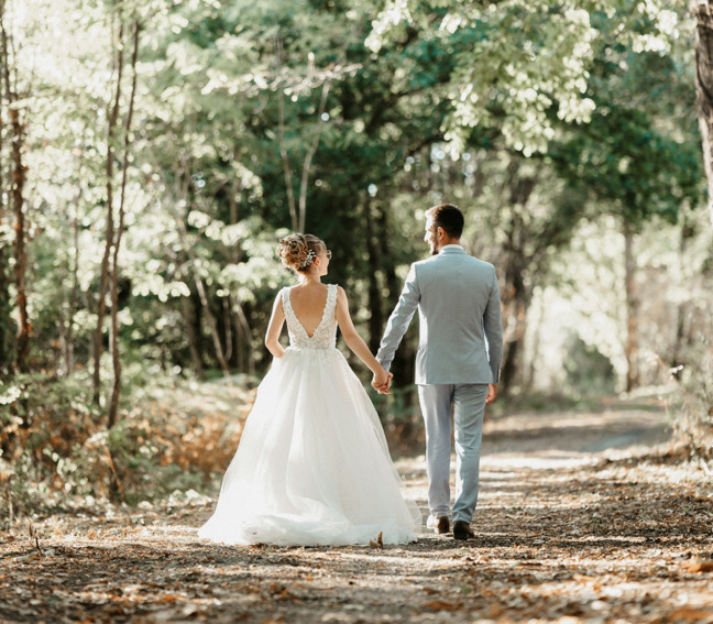 Wedding Metal Print shown at scale on a living-room wall