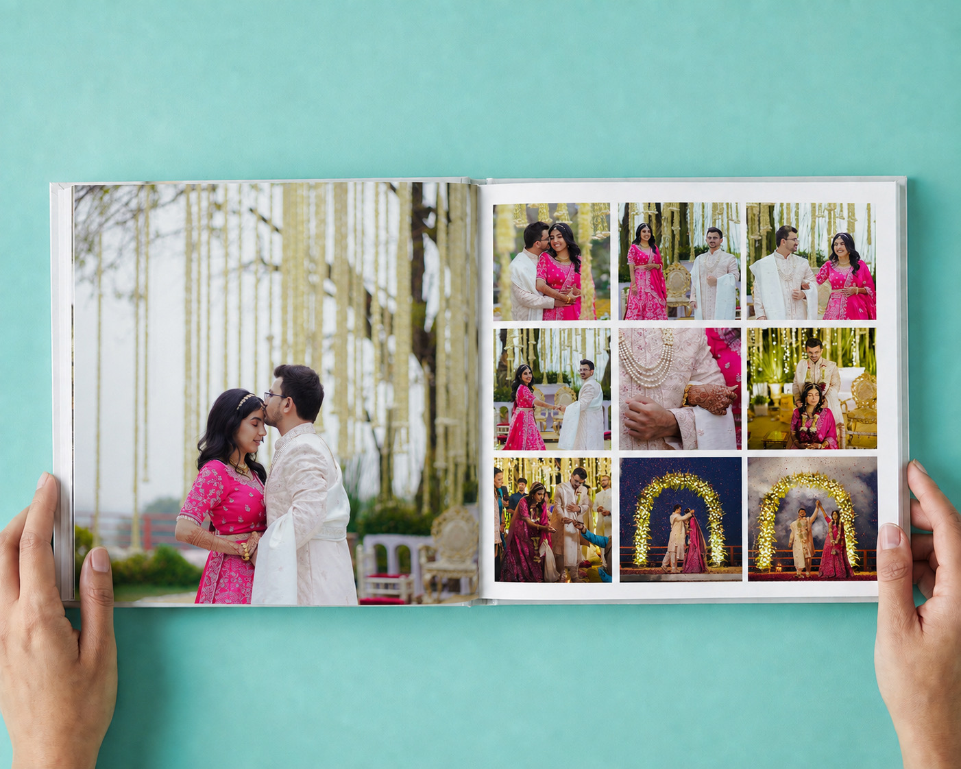 A wedding photo book from SimplePrints