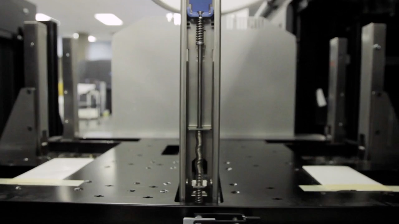 A machine in the workshop where SimplePrints books are made