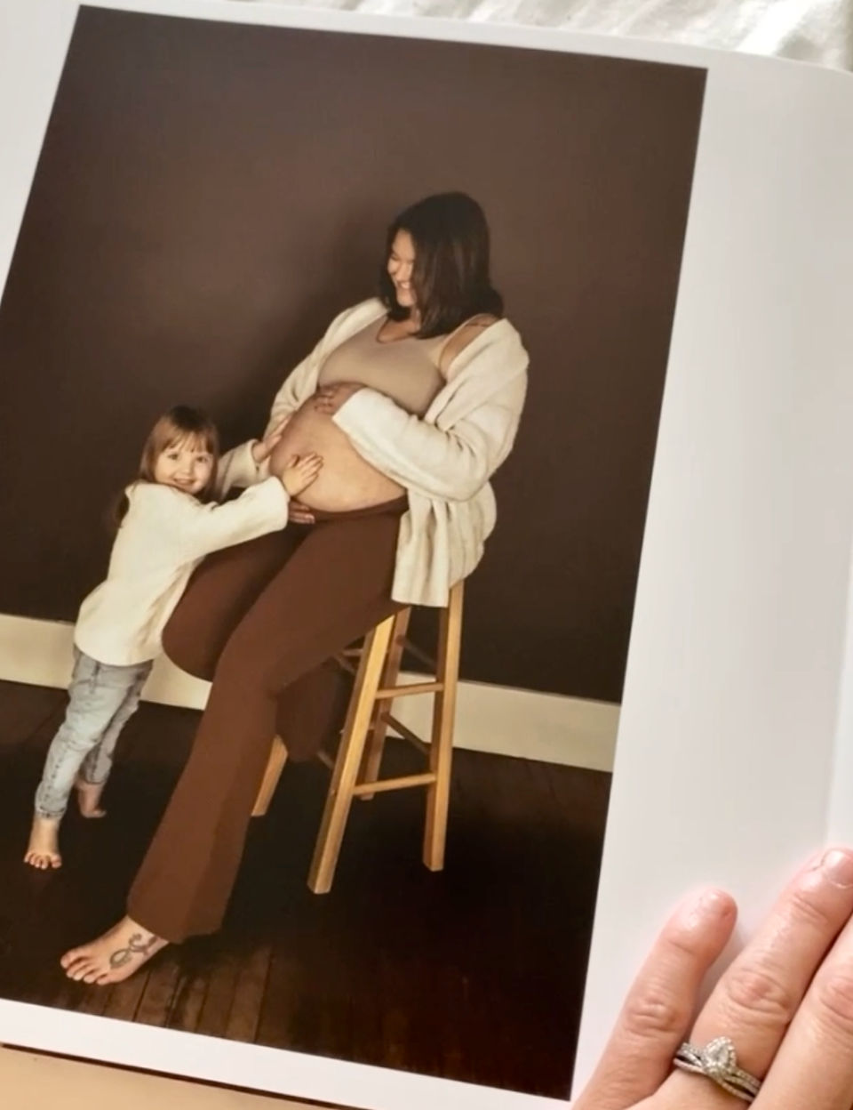 SimplePrints Photo book with a Baby and a Pregnant mom