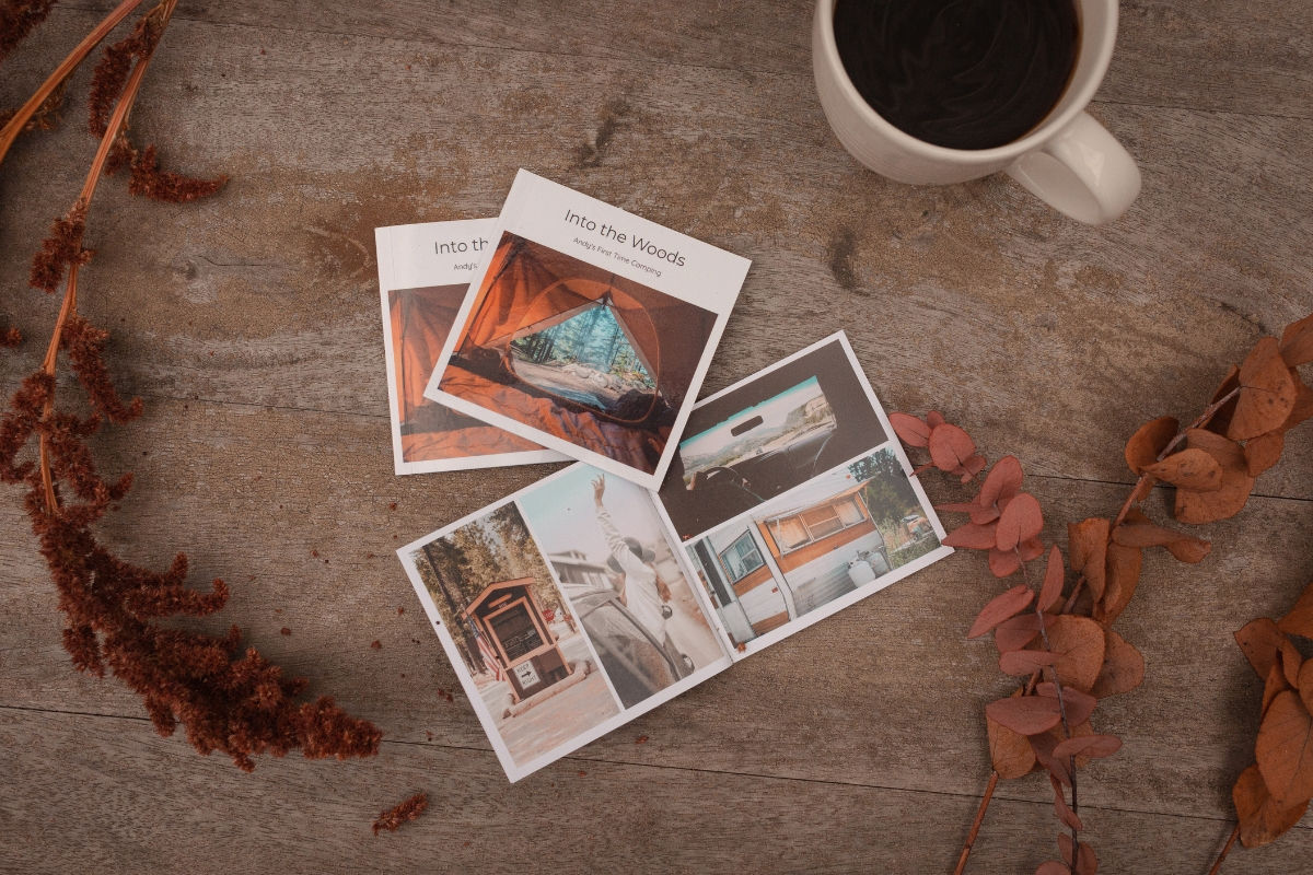 SimplePrints Mini Book set of 3 titled "Into the woods"