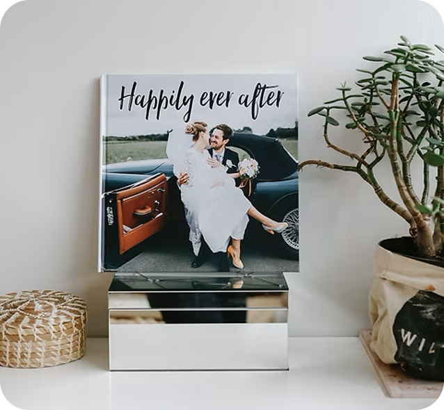 A 12x12 hardcover photo book