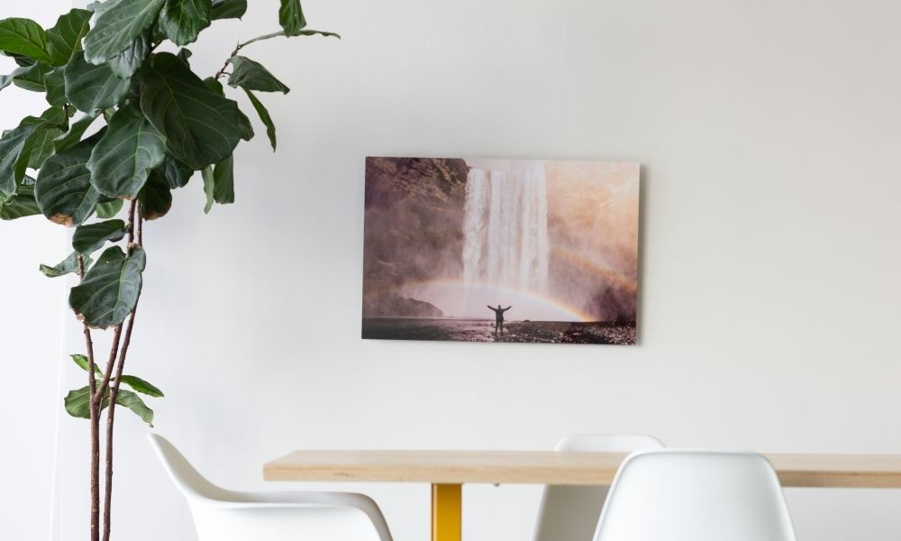SimplePrints high-quality metal prints are durable modern pieces of art, customized to your style and tastes. Display your memories by giving modern touch to your interiors. They resist moisture, stains, scratches, chemicals, fades, and are even flame resistant.