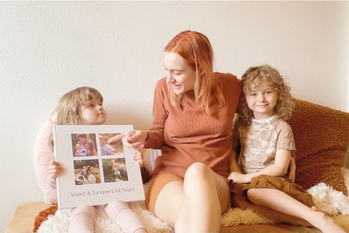 Make Softcover Photo Book for Mother's day with SimplePrints, Surprise her by adding photos from different timelines.