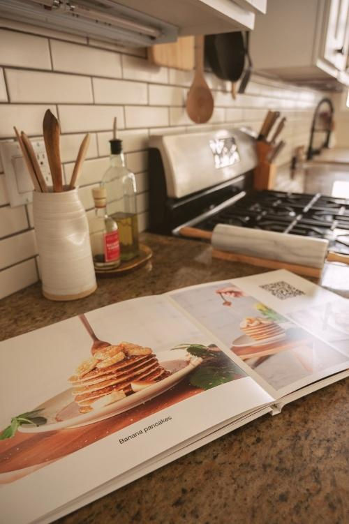 Breakfast recipe photo book