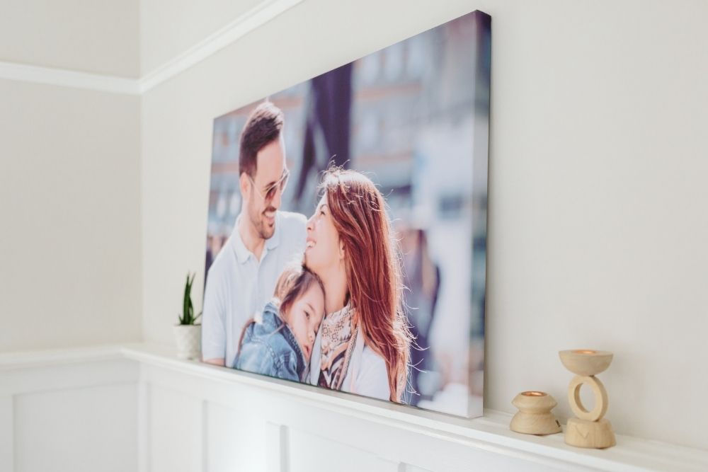 Create a custom photo gift in the form of your own traditional work of art with SimplePrints. Display special memories on Canvas prints as a gift to dad!