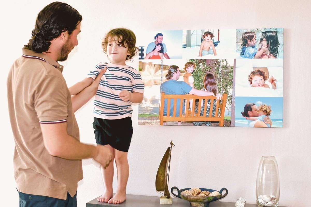 16x24 Canvas Print by SimplePrints of your favorite Father’s Day picture of either your dad and siblings or your husband and kids.