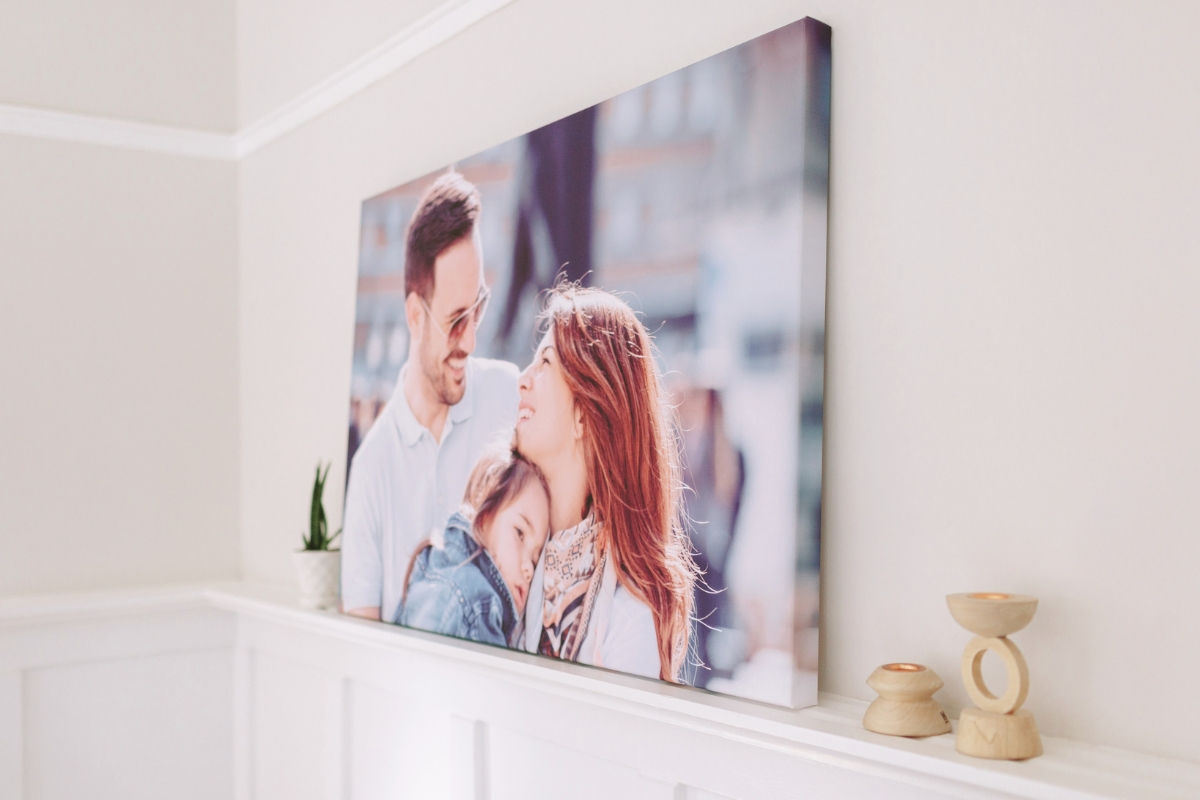 SimplePrints Canvas Print of a family portrait